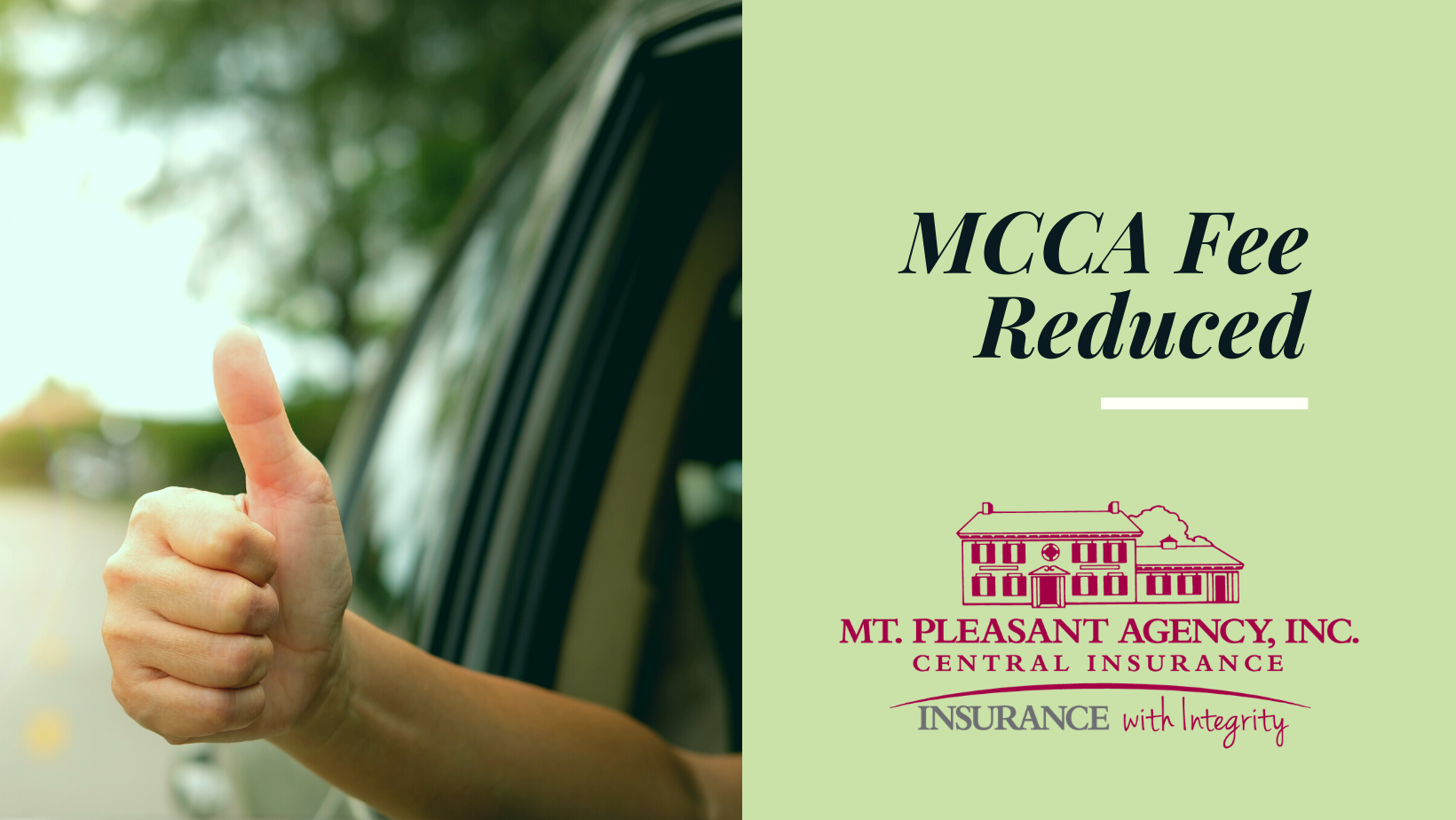 MCCA Fee Lowered Again For 2021 - Mt Pleasant Agency, Inc.